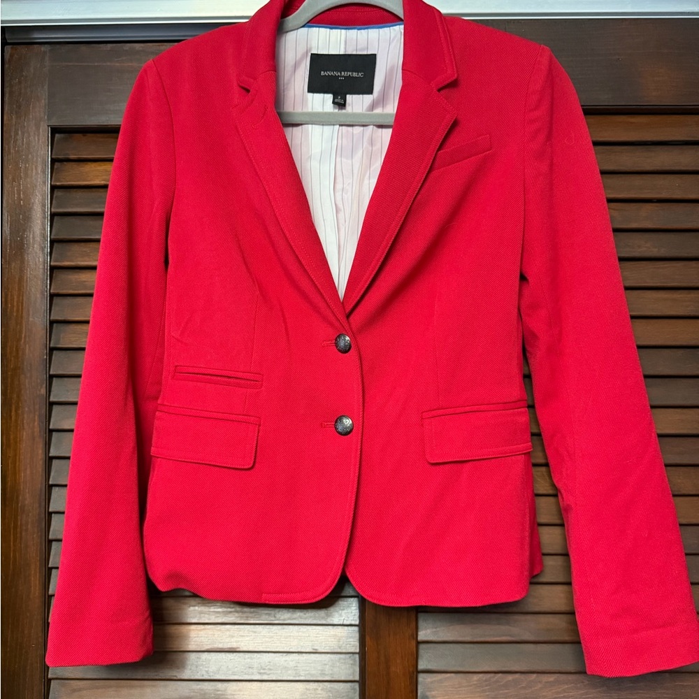 Banana Republic Women's Bold Red Blazer
